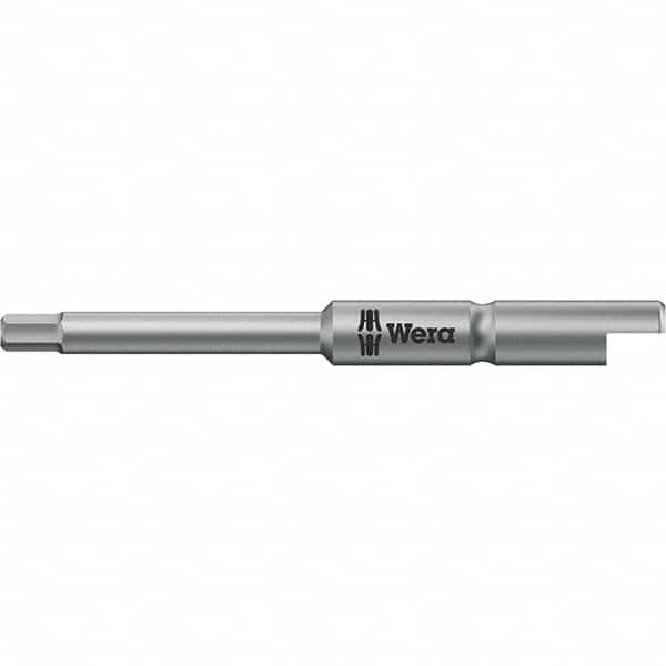 Wera - 2mm Hex Screwdriver Bit - 1/4" Drive, 44mm OAL - Strong Tooling