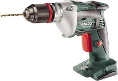 Metabo - 18 Volt 0.3529" Chuck Pistol Grip Handle Cordless Drill - 4000 RPM, Keyless Chuck, Reversible, Lithium-Ion Batteries Not Included - Strong Tooling