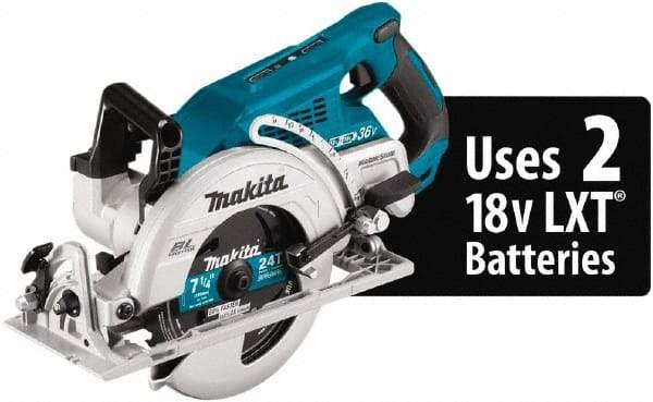 Makita - 18 Volt, 4-5/16" Blade, Cordless Circular Saw - 2,200 RPM, 1 Lithium-Ion Battery Included - Strong Tooling