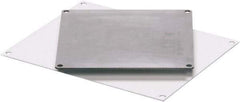 Fibox - 8" OAW x 8" OAH White Painted Electrical Enclosure Back Panel - 8" x 8" Box, Steel, Use with ARCA 884 - Strong Tooling