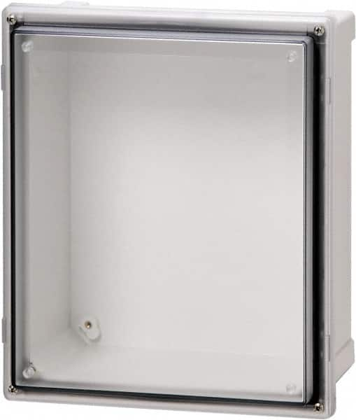 Fibox - Polycarbonate Standard Enclosure Hinge Cover - NEMA 4, 4X, 6, 6P, 12, 13, 10" Wide x 12" High x 6" Deep, Impact, Moisture & Corrosion Resistant, Dirt-tight & Dust-tight - Strong Tooling