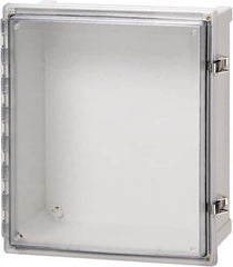 Fibox - Polycarbonate Standard Enclosure Hinge Cover - NEMA 4, 4X, 6, 6P, 12, 13, 12" Wide x 14" High x 7" Deep, Impact, Moisture & Corrosion Resistant, Dirt-tight & Dust-tight - Strong Tooling