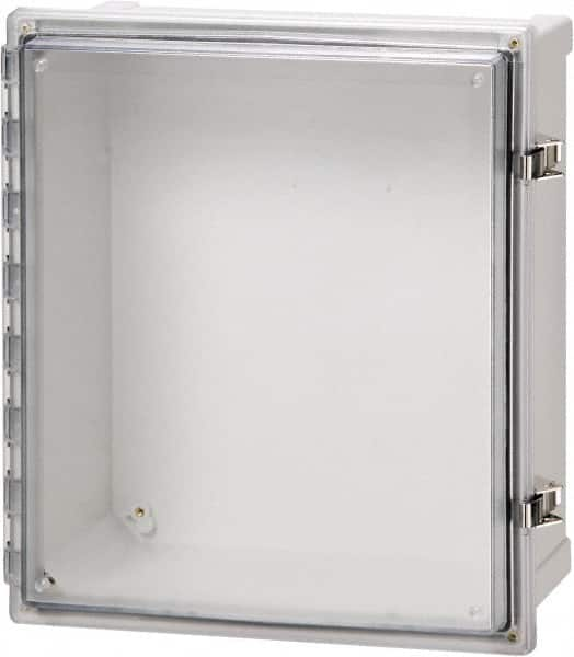 Fibox - Polycarbonate Standard Enclosure Hinge Cover - NEMA 4, 4X, 6, 6P, 12, 13, 8" Wide x 10" High x 6" Deep, Impact, Moisture & Corrosion Resistant, Dirt-tight & Dust-tight - Strong Tooling