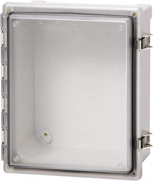 Fibox - Polycarbonate Standard Enclosure Hinge Cover - NEMA 4, 4X, 6, 6P, 12, 13, 6" Wide x 6" High x 4" Deep, Impact, Moisture & Corrosion Resistant, Dirt-tight & Dust-tight - Strong Tooling