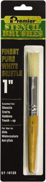 Premier Paint Roller - Stencil Brushes & Rollers Type: Stencil Brush Diameter (Inch): 1 - Strong Tooling