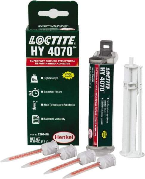 Loctite - 11 g Dual Cartridge Two Part Adhesive - 5 min Working Time - Strong Tooling