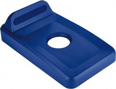 Rubbermaid - Rectangle Lid for Use with 23 Gal Rectangular Recycle Containers - Blue, Polypropylene, For Slim Jim Trash Cans - Strong Tooling