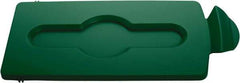 Rubbermaid - Rectangle Lid for Use with 23 Gal Rectangular Recycle Containers - Green, Polypropylene, For Slim Jim Trash Cans - Strong Tooling