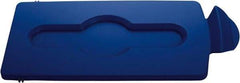 Rubbermaid - Rectangle Lid for Use with 23 Gal Rectangular Recycle Containers - Blue, Polypropylene, For Slim Jim Trash Cans - Strong Tooling