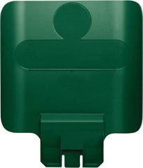 Rubbermaid - Square Lid for Use with 23 Gal Rectangular Recycle Containers - Green, Polypropylene, For Slim Jim Trash Cans - Strong Tooling