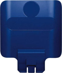 Rubbermaid - Square Lid for Use with 23 Gal Rectangular Recycle Containers - Blue, Polypropylene, For Slim Jim Trash Cans - Strong Tooling