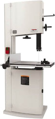 Jet - 14-1/8" Throat Capacity, Step Pulley Vertical Bandsaw - 3,100 SFPM, 1.75 hp, Single Phase - Strong Tooling