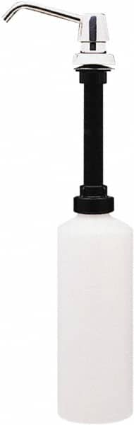 Bobrick - 34 oz Liquid Soap Dispenser Hardware - Plastic, Polyethylene & Stainless Steel, Counter Mounted, Chrome & Stainless Steel - Strong Tooling