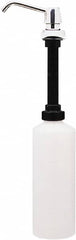 Bobrick - 34 oz Liquid Soap Dispenser Hardware - Plastic, Polyethylene & Stainless Steel, Counter Mounted, Chrome & Stainless Steel - Strong Tooling