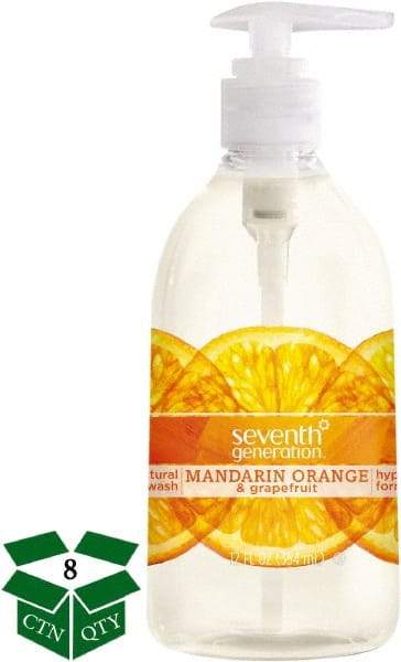 Seventh Generation - 12 oz Pump Bottle Liquid Soap - Clear, Mandarin Orange & Grapefruit Scent - Strong Tooling