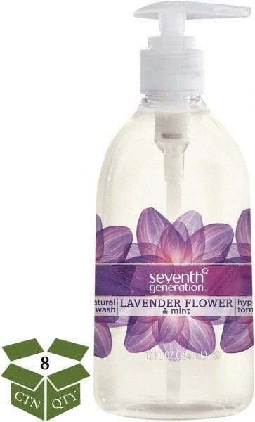 Seventh Generation - 12 oz Pump Bottle Liquid Soap - Clear, Lavender Flower & Mint Scent - Strong Tooling