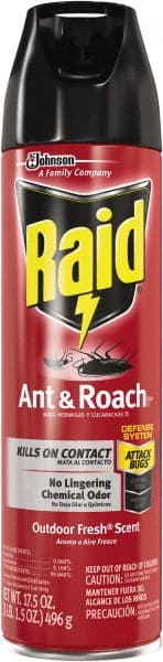 Raid - Pack of (12) 17.5-oz Aerosol Cans Ant, Roach, Silverfish, Spider & Waterbug Killer - Strong Tooling