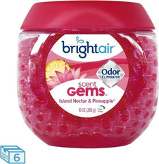 BRIGHT Air - 10 oz Tub Odor Neutralizer - Gel, Island Nectar & Pineapple Scent - Strong Tooling