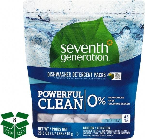 Seventh Generation - 0.63 oz Packet Automatic Dishwashing Powder - Unscented - Strong Tooling