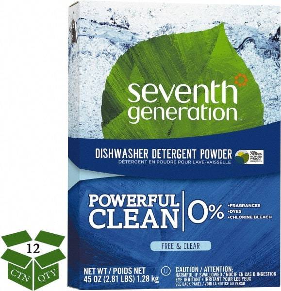 Seventh Generation - 45 oz Box Automatic Dishwashing Powder - Unscented - Strong Tooling