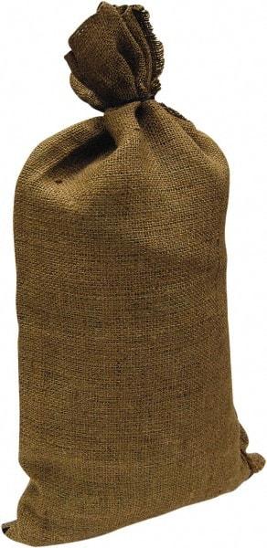 Made in USA - 14" Long x 26" High Sand Bag - Olive Green Burlap, For Spill Containment - Strong Tooling