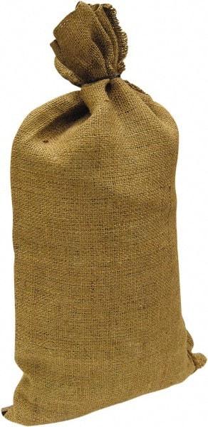 Made in USA - 14" Long x 26" High Sand Bag - Desert Tan Burlap, For Spill Containment - Strong Tooling