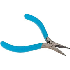 Xcelite - 13/16" Jaw Length x 3/8" Jaw Width, Long Nose Comfort Grip Pliers - Serrated Jaw, Bi-Material Cushion Handle - Strong Tooling