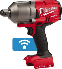 Milwaukee Tool - 3/4" Drive 18 Volt Pistol Grip Cordless Impact Wrench & Ratchet - 1,800 RPM, 0 to 2,400 BPM, 1,500 Ft/Lb Torque, Lithium-Ion Batteries Not Included - Strong Tooling