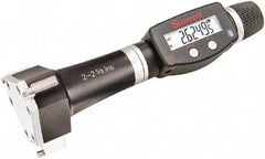 Starrett - 2" to 2-5/8", IP67, Carbide Face Electronic Inside Micrometer - 0.00005" Resolution, 0.0002" Accuracy, 3-1/16" Gage Depth - Strong Tooling