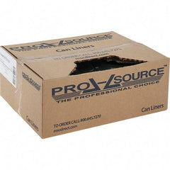 PRO-SOURCE - 1 mil Thick, Heavy-Duty Trash Bags - Linear Low-Density Polyethylene (LLDPE), Flat Pack Dispenser, 40" Wide x 46" High, Black - Strong Tooling