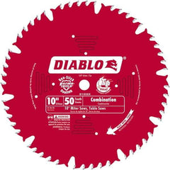 Freud - 10" Blade Diam, 50 Teeth, Carbide-Tipped Cold Saw Blade - 1" Arbor Hole Diam, 0.071" Blade Thickness - Strong Tooling