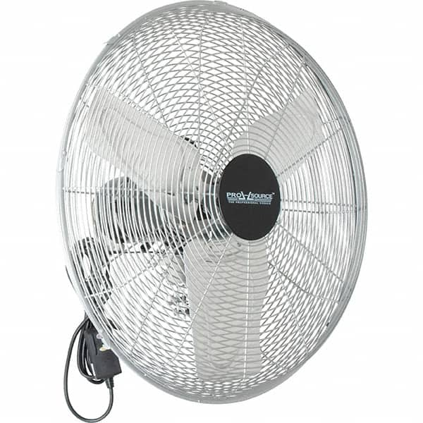 PRO-SOURCE - 24" Blade, 1/4 hp, 5,200, 6,000 & 7,700 CFM, Oscillating Industrial Circulation Fan - Back-Mounted, 120 VAC Volts, 1.60-1.90 Amps, 3 Speed - Strong Tooling