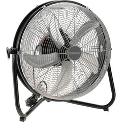 PRO-SOURCE - 18" Blade, 5/64 hp, 1,550, 2,000 & 2,680 CFM, Oscillating Industrial Circulation Fan - Floor Stand, 120 Volts, 3 Speed - Strong Tooling