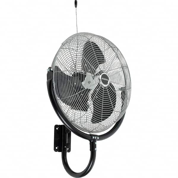 PRO-SOURCE - 20" Blade, 1/3 hp, 6,039 Max CFM, Wall Mounting Fan - 3 Speed - Strong Tooling