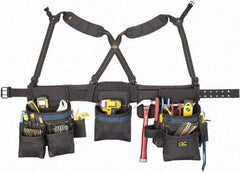 CLC - 29 to 46" Waist Tool Rig - 28 Pocket, Black/Blue, Polyester - Strong Tooling