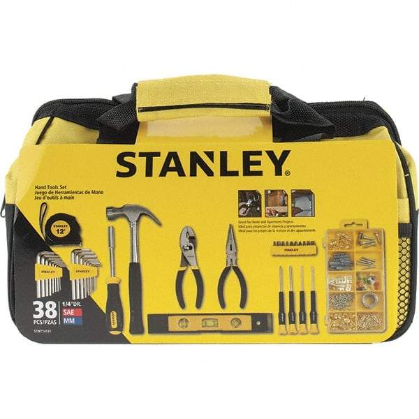 Stanley - 38 Piece Household Tool Kit - Comes in Soft Sided Tote - Strong Tooling