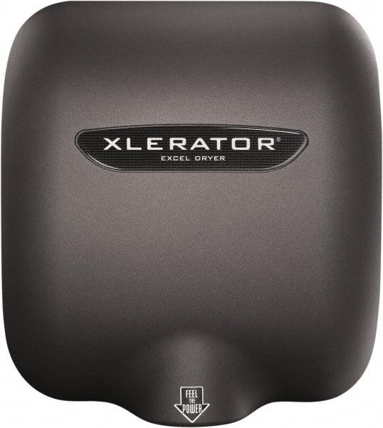 Excel Dryer - 1450 Watt Graphite Finish Electric Hand Dryer - 110/120 Volts, 12.2 Amps, 11-3/4" Wide x 12-11/16" High x 6-11/16" Deep - Strong Tooling