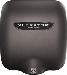 Excel Dryer - 1490 Watt Graphite Finish Electric Hand Dryer - 208/277 Volts, 6.2 Amps, 11-3/4" Wide x 12-11/16" High x 6-11/16" Deep - Strong Tooling