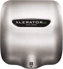 Excel Dryer - 500 Watt Silver Finish Electric Hand Dryer - 208/277 Volts, 2.2 Amps, 11-3/4" Wide x 12-11/16" High x 6-11/16" Deep - Strong Tooling