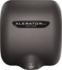 Excel Dryer - 500 Watt Graphite Finish Electric Hand Dryer - 208/277 Volts, 2.2 Amps, 11-3/4" Wide x 12-11/16" High x 6-11/16" Deep - Strong Tooling