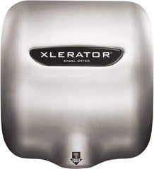 Excel Dryer - 1490 Watt Silver Finish Electric Hand Dryer - 110/120 Volts, 12.2 Amps, 11-3/4" Wide x 12-11/16" High x 6-11/16" Deep - Strong Tooling