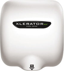 Excel Dryer - 530 Watt White Finish Electric Hand Dryer - 110/120 Volts, 4.5 Amps, 11-3/4" Wide x 12-11/16" High x 6-11/16" Deep - Strong Tooling