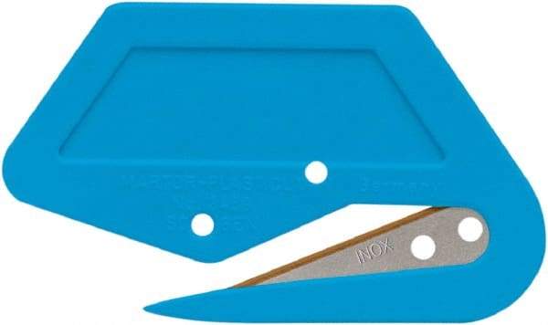 Martor USA - Recessed/Hook Blade Safety Utility Knife - Blue Polycarbonate Handle, 1 Blade Included - Strong Tooling