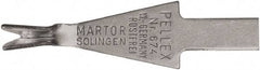 Martor USA - 10 Piece, Carbon Steel, Utility Knife Blade - 1.26" Long - Strong Tooling