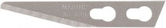 Martor USA - 100 Piece, Carbon Steel, Utility Knife Blade - 1.34" Long - Strong Tooling