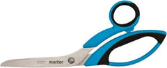 Martor USA - 3-7/50" LOC, 8-1/2" OAL Stainless Steel Blunt-Point Scissors - Ambidextrous, Fiberglass Offset Handle, For Fabrics, Paper, Heavy Weight Paper - Strong Tooling