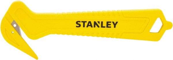 Stanley - Recessed/Concealed Fixed Blade Safety Cutter - 0.372" Steel Blade, Yellow & Black Plastic Handle, 1 Blade Included - Strong Tooling