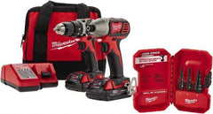 Milwaukee Tool - 18 Volt Cordless Tool Combination Kit - Includes Compact Drill/Driver & Impact Driver, Lithium-Ion Battery Included - Strong Tooling