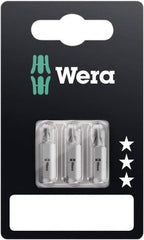 Wera - 3 Piece, 1/4" Drive Screwdriver Bit Set - #1, #2 & #3 Phillips - Strong Tooling