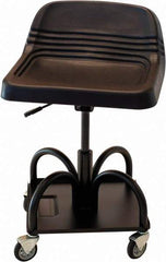 Whiteside - 440 Lb Capacity, 4 Wheel Adjustable Creeper Seat - Steel, 15" Long x 25" High x 15" Wide - Strong Tooling